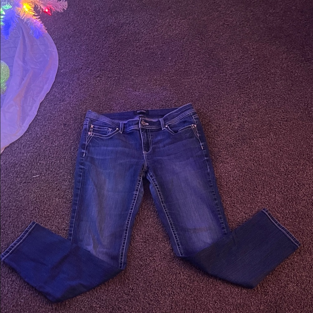 White House Black Market Dark Blue Skinny Jeans